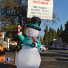 This snowman guard's Lemoore Hardware.